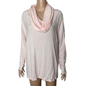 Women's Pink Cowl Neck Sweater